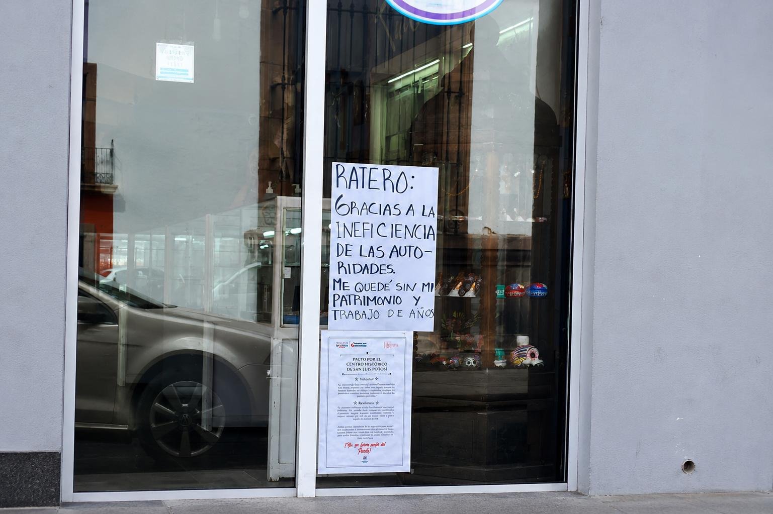 Comerciantes exhiben el fracaso de Galindo en seguridad tras segundo asalto a joyería del Centro Histórico