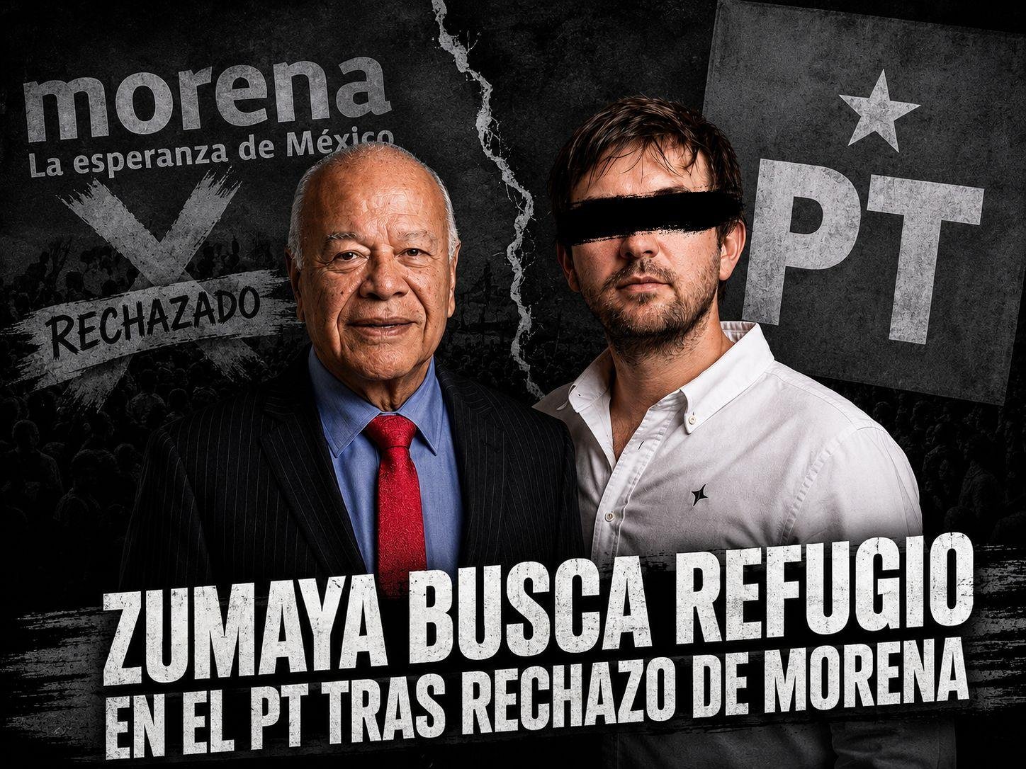 Morena le cierra la puerta a Zumaya y el PT lo rescata pese a los señalamientos que lo persiguen